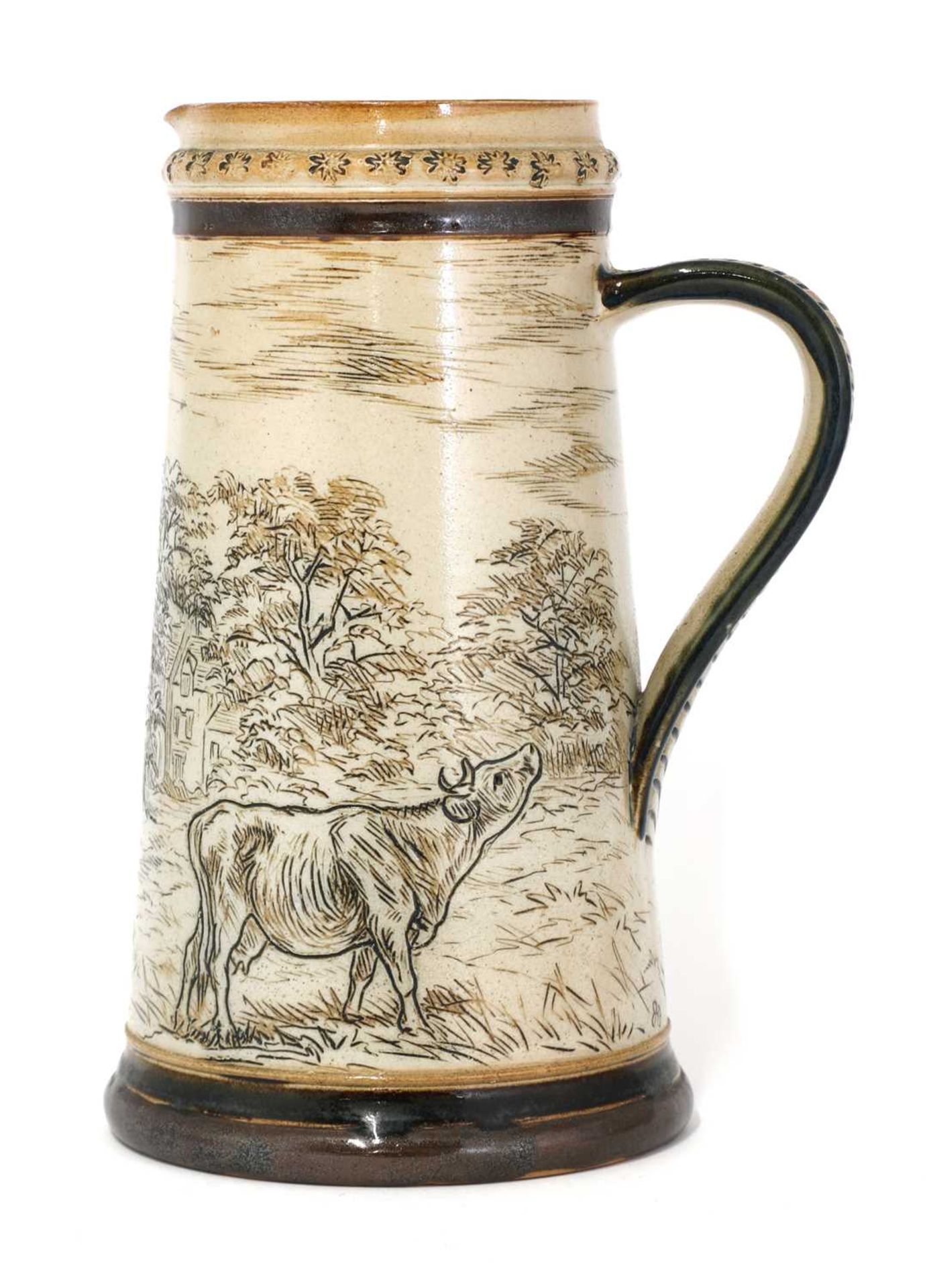 A Doulton Lambeth stoneware jug,