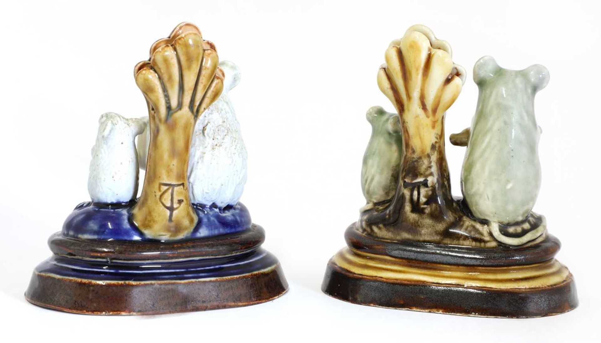 Two Doulton stoneware 'Mouse Musician' menu holders - Image 2 of 3