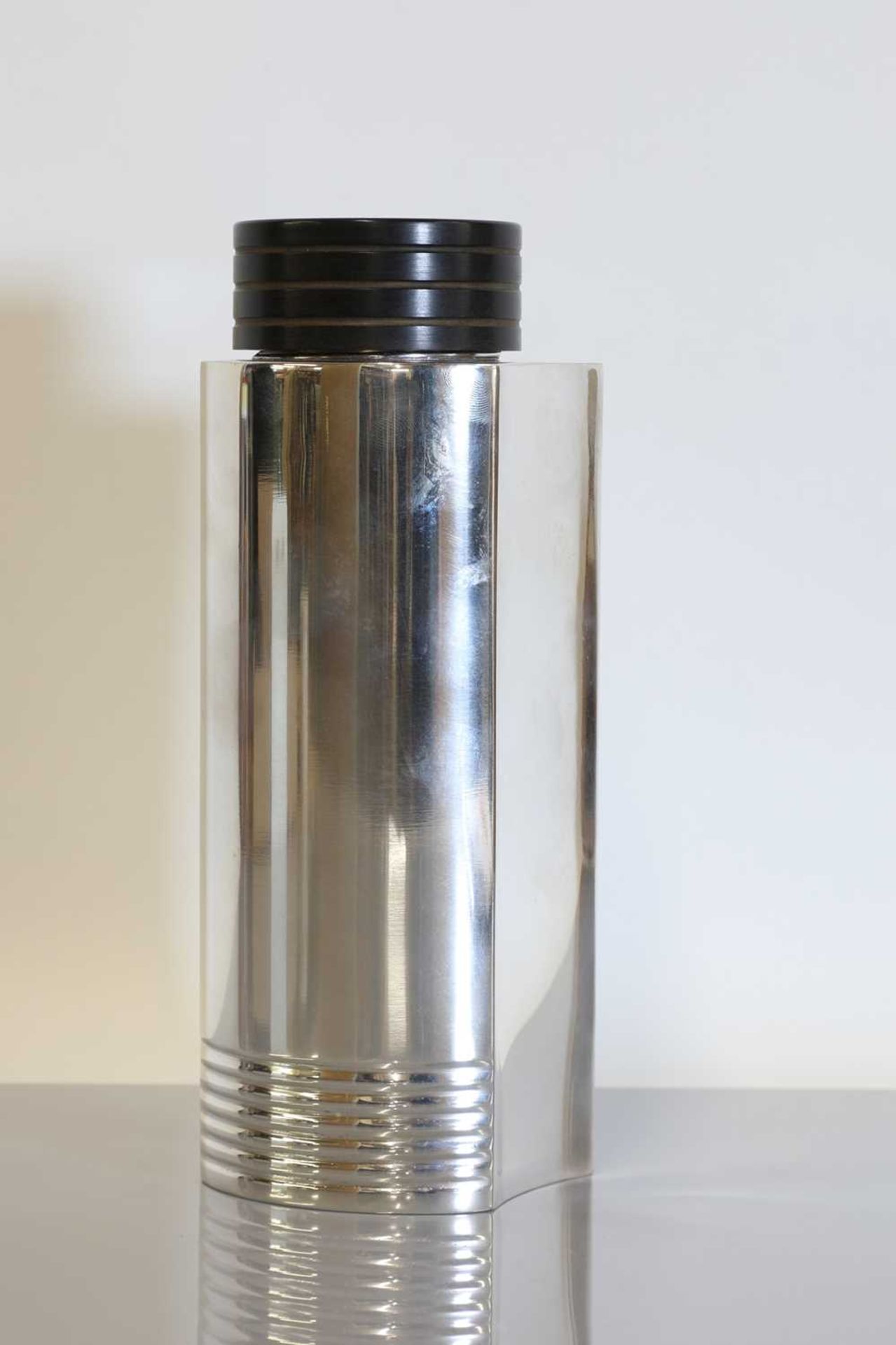 A Swedish silver-plated Art Deco cocktail shaker,
