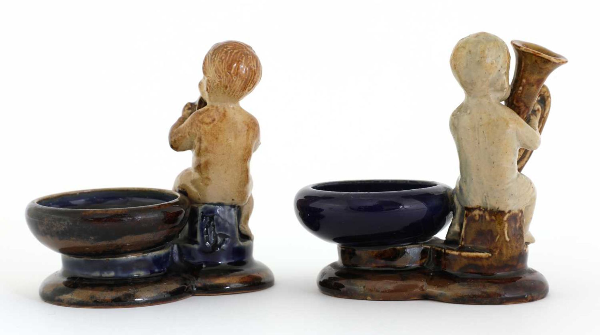 Two Doulton stoneware figural salts, - Image 3 of 3