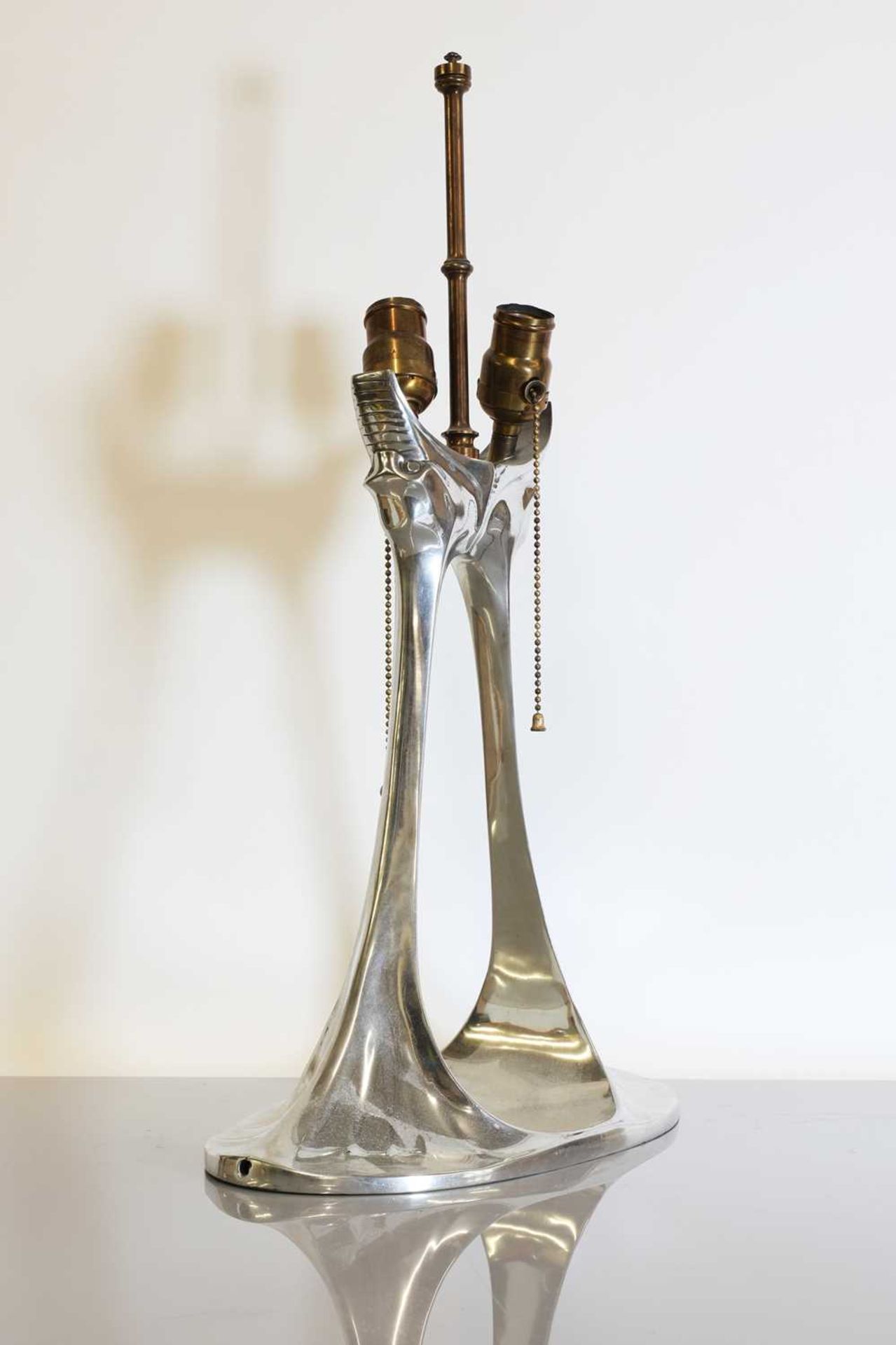 A pewter table-lamp base, - Image 2 of 3