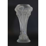 A Lalique 'Button Rose' vase,