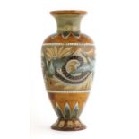 A Doulton Lambeth stoneware vase,