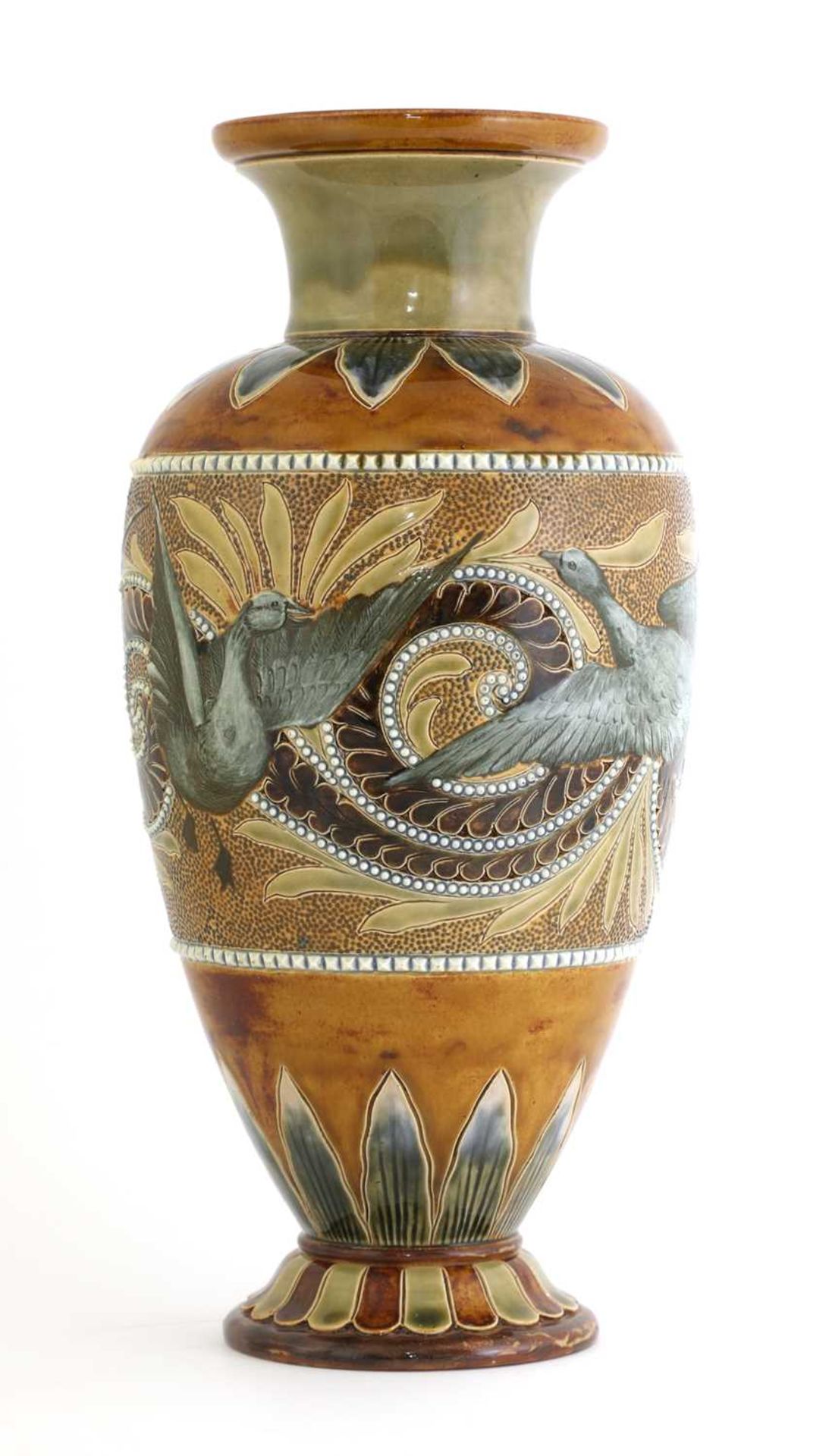 A Doulton Lambeth stoneware vase,