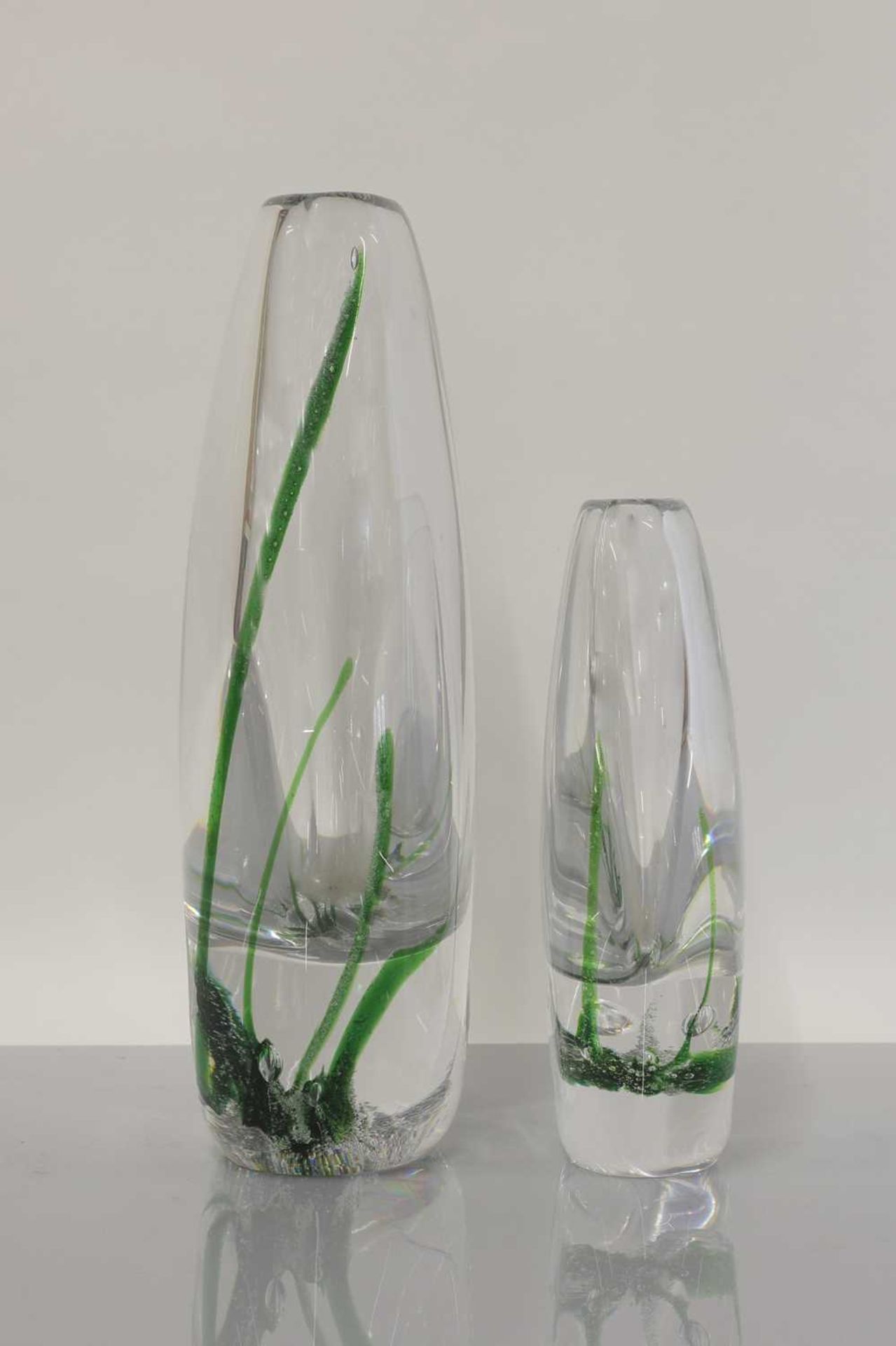 Two Kosta 'Seaweed' vases, - Image 3 of 5