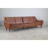 A Swedish four-seater sofa,