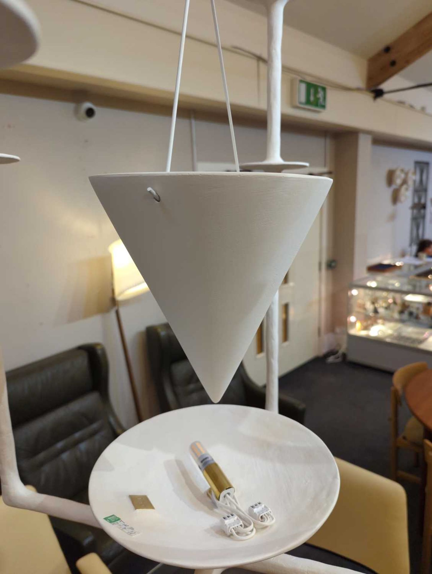 A plaster 'Aura' chandelier, - Image 6 of 7