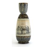 A Doulton Lambeth stoneware vase,