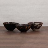 Three Chinese Jizhou ware bowls,