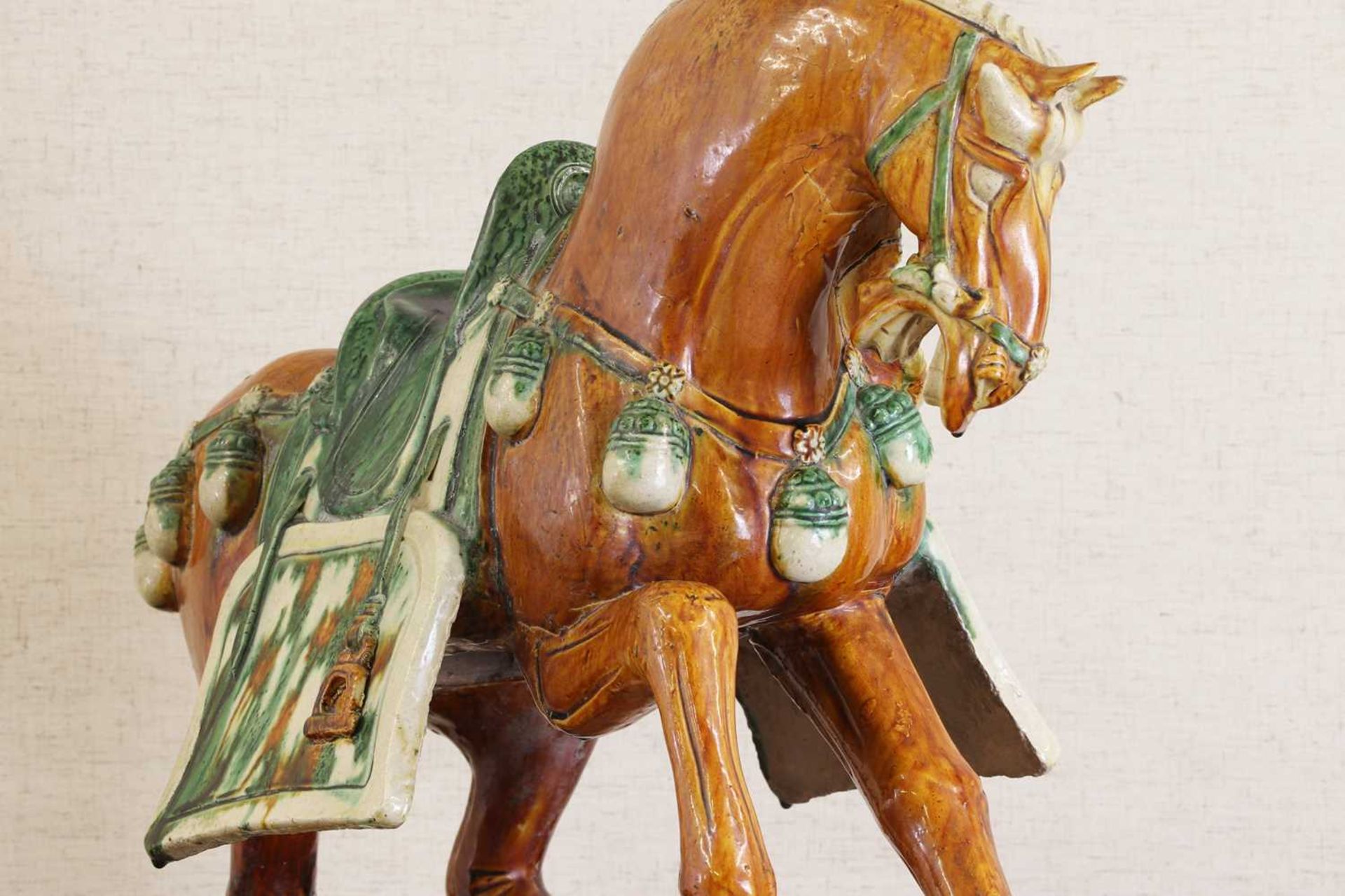 A Chinese sancai-glazed horse, - Image 5 of 14