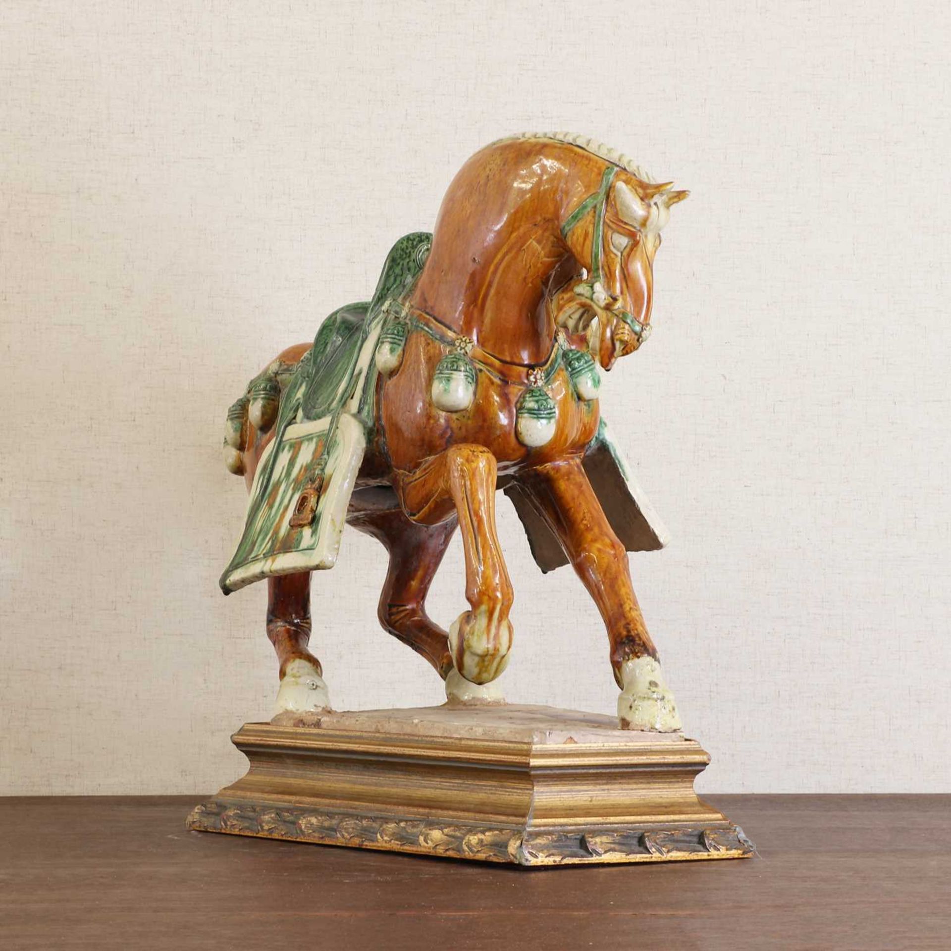 A Chinese sancai-glazed horse, - Image 4 of 14