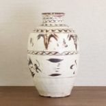 A large Chinese Cizhou ware vase,