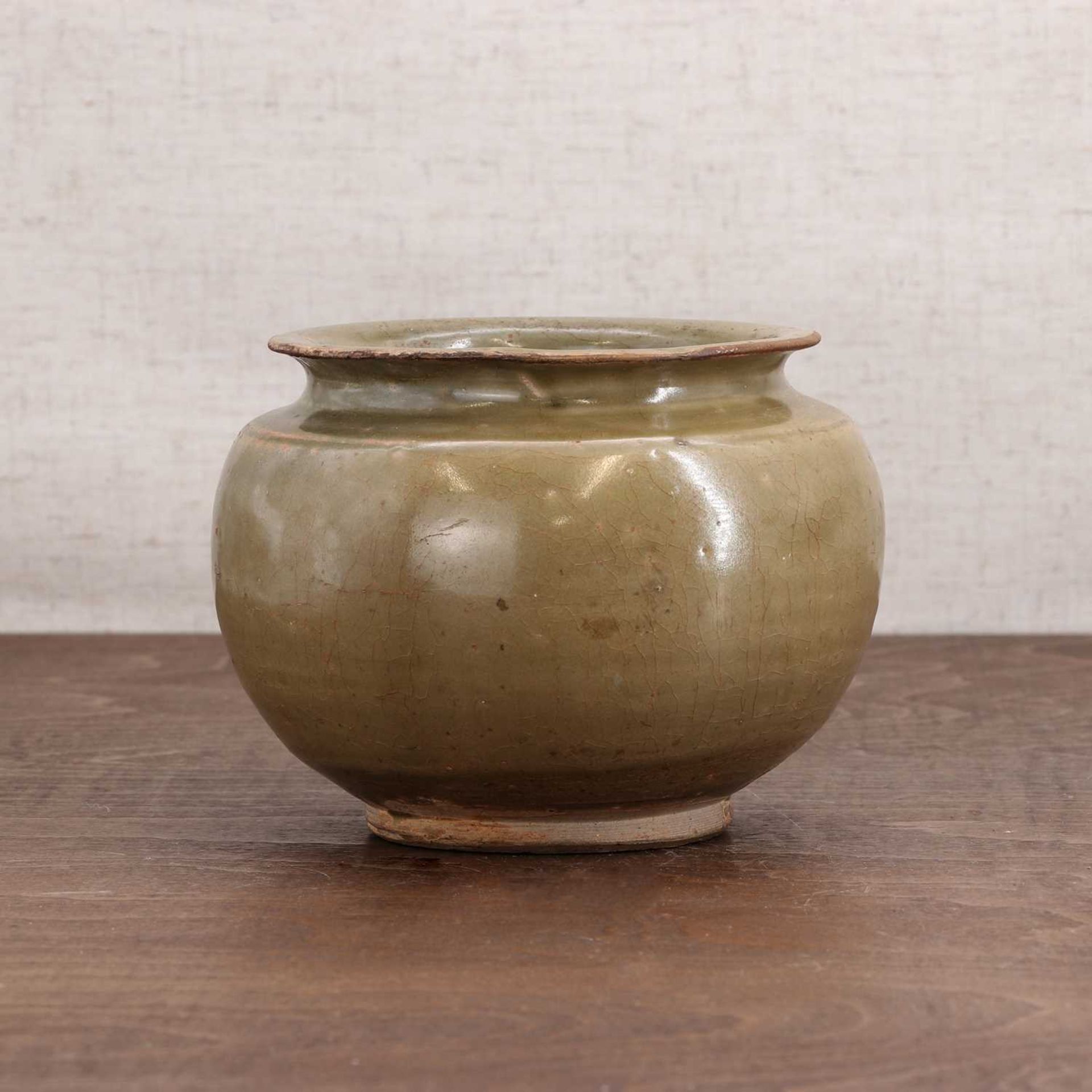 A Chinese celadon jar, - Image 3 of 5