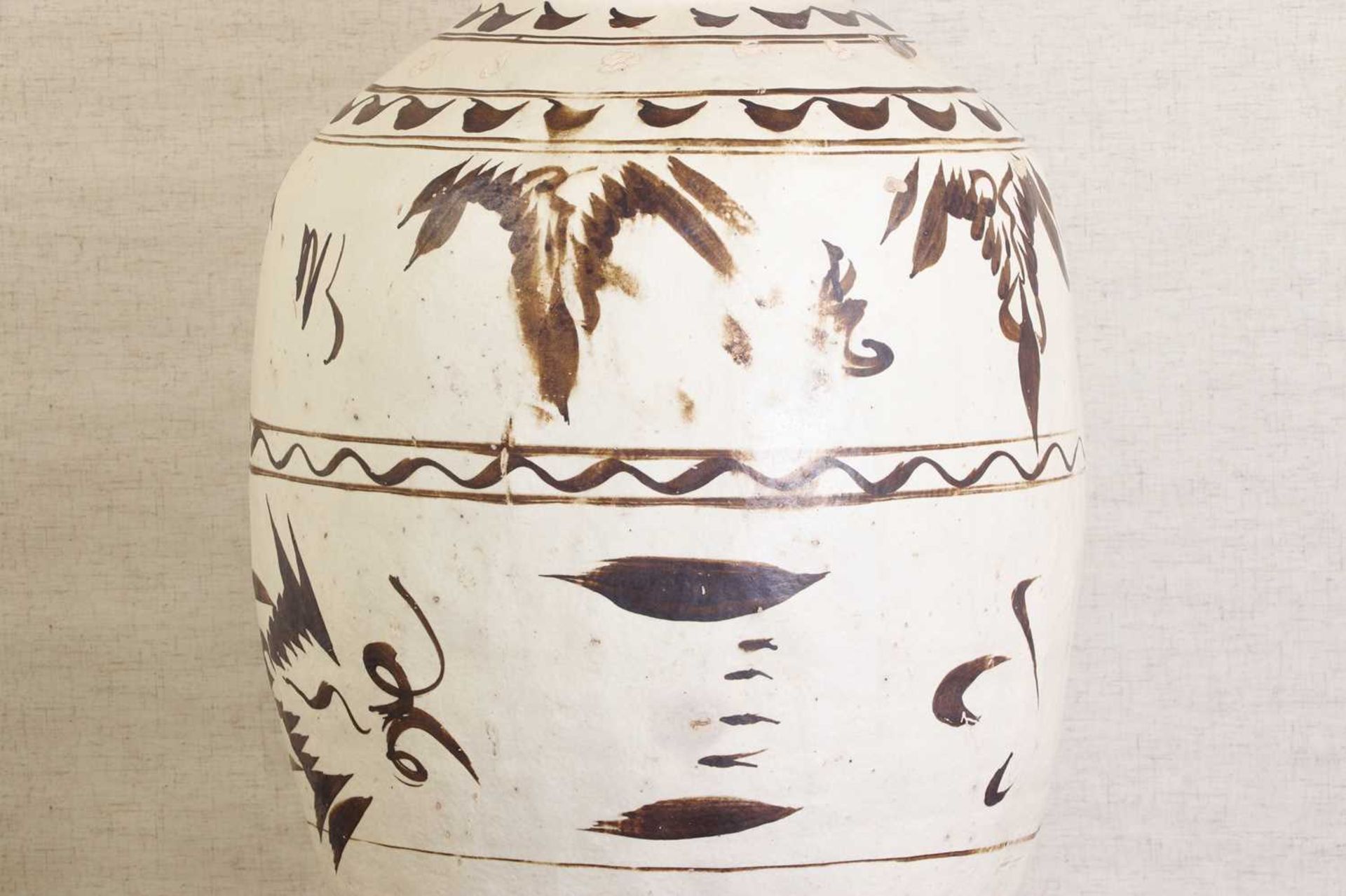 A large Chinese Cizhou ware vase, - Image 7 of 11