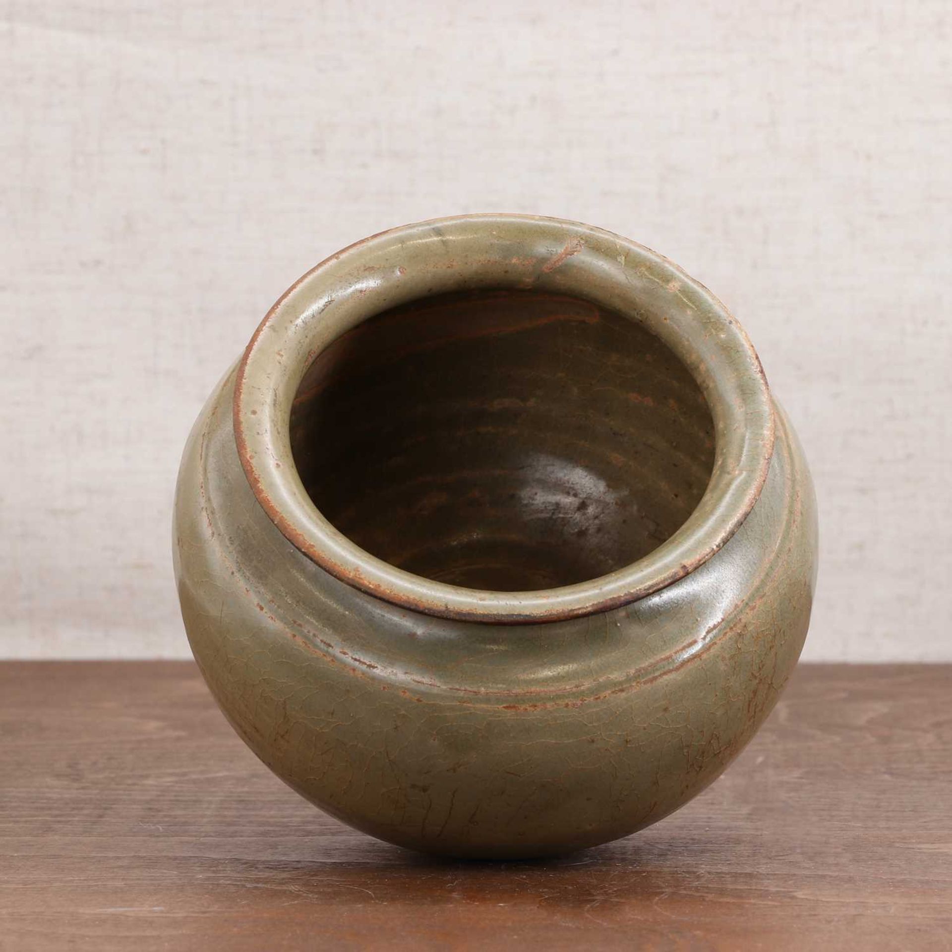 A Chinese celadon jar, - Image 5 of 5
