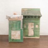 A Chinese earthenware model of a house,