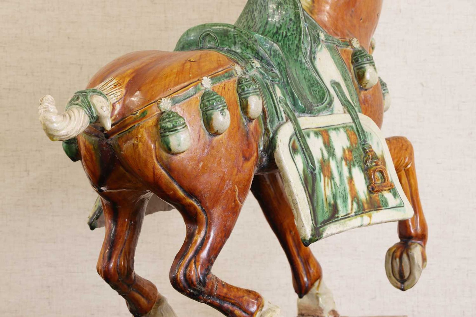 A Chinese sancai-glazed horse, - Image 7 of 14