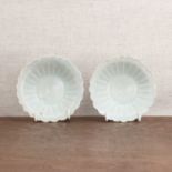 A pair of Chinese qingbai-glazed saucers,