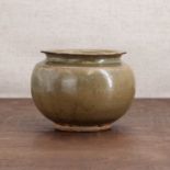 A Chinese celadon jar,