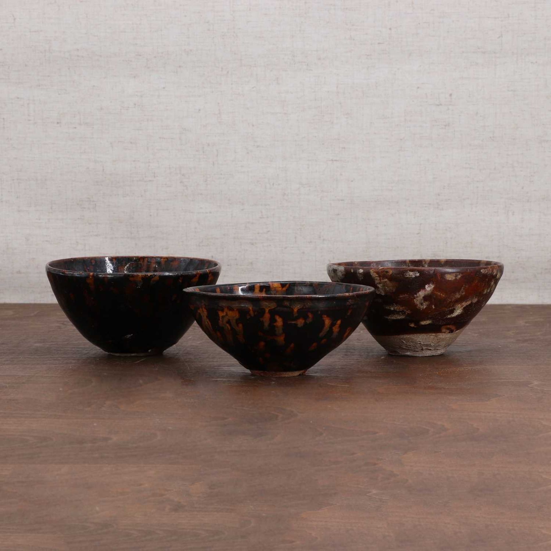 Three Chinese Jizhou ware bowls, - Image 2 of 4