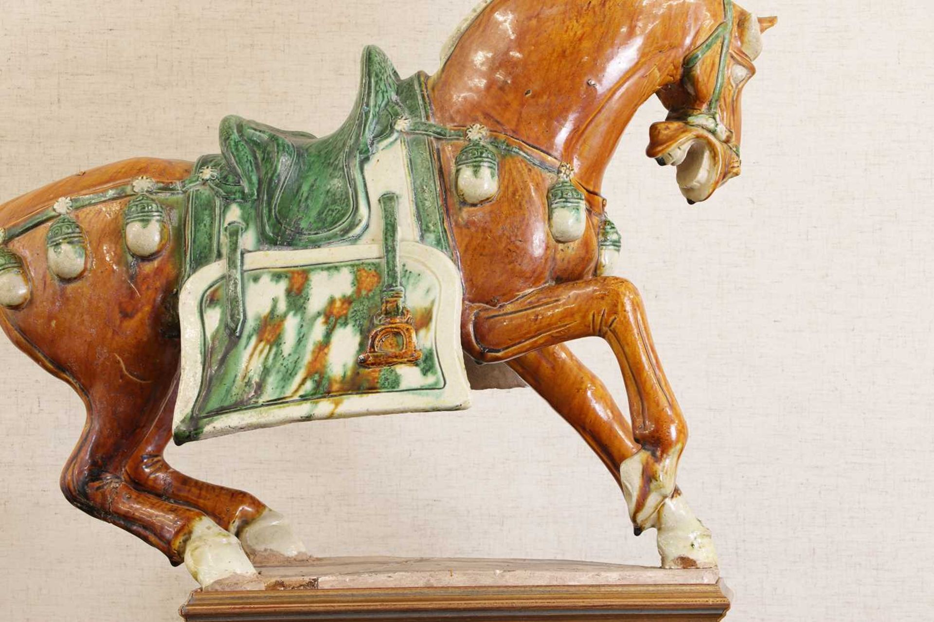 A Chinese sancai-glazed horse, - Image 8 of 14