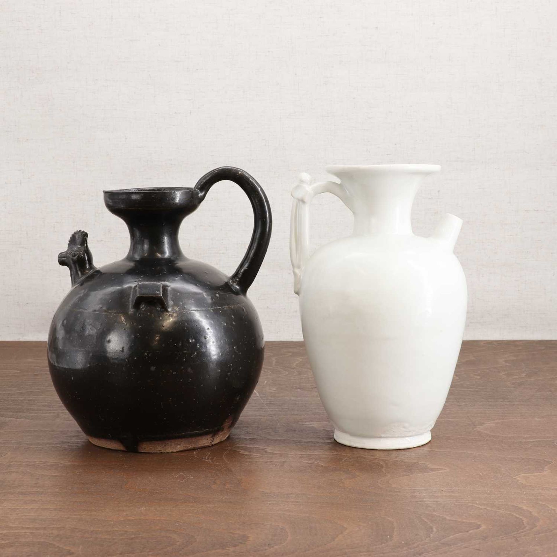 A Chinese black-glazed ewer, - Image 2 of 13