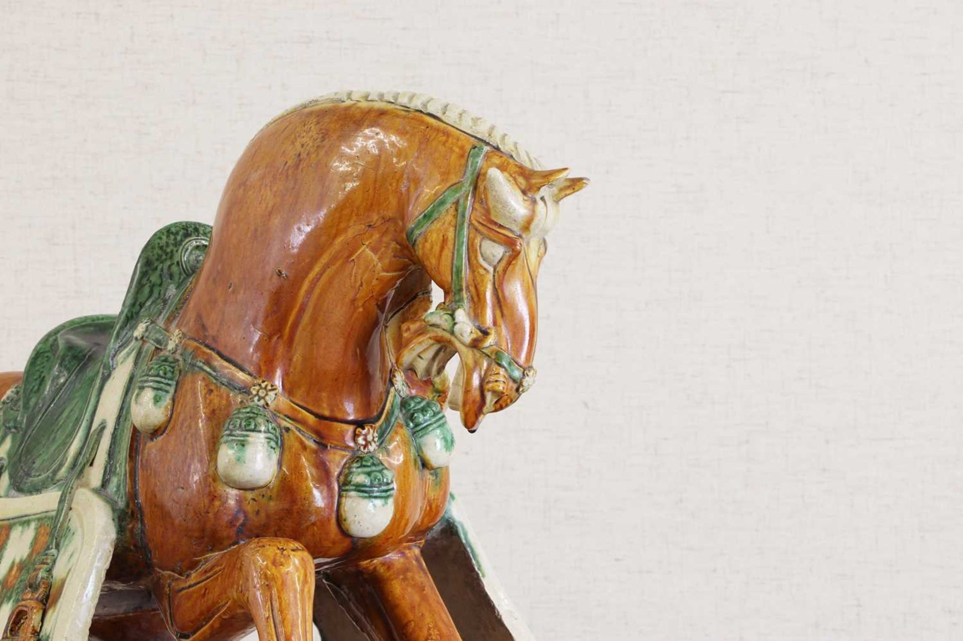 A Chinese sancai-glazed horse, - Image 10 of 14