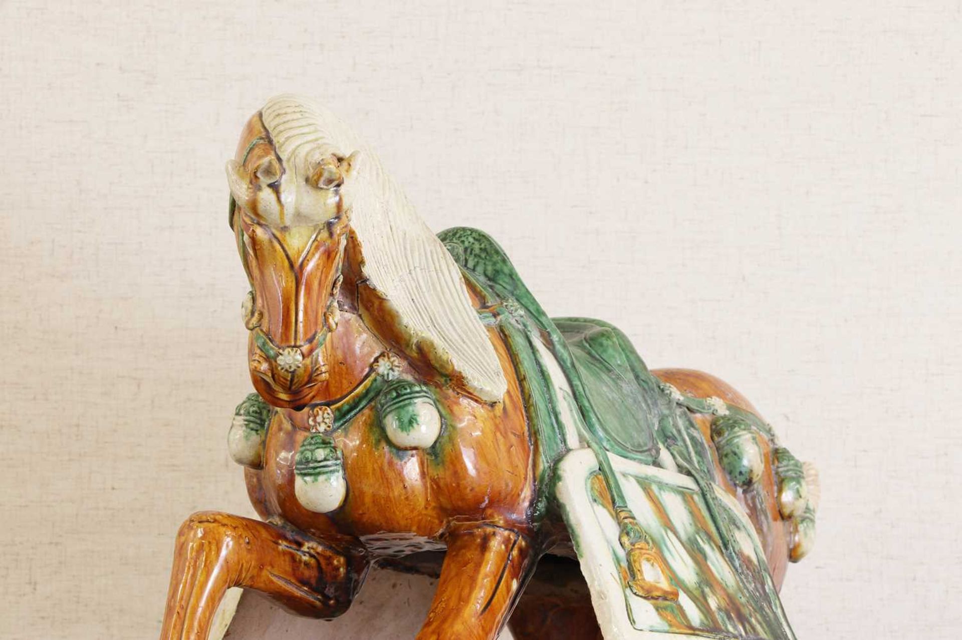 A Chinese sancai-glazed horse, - Image 9 of 14