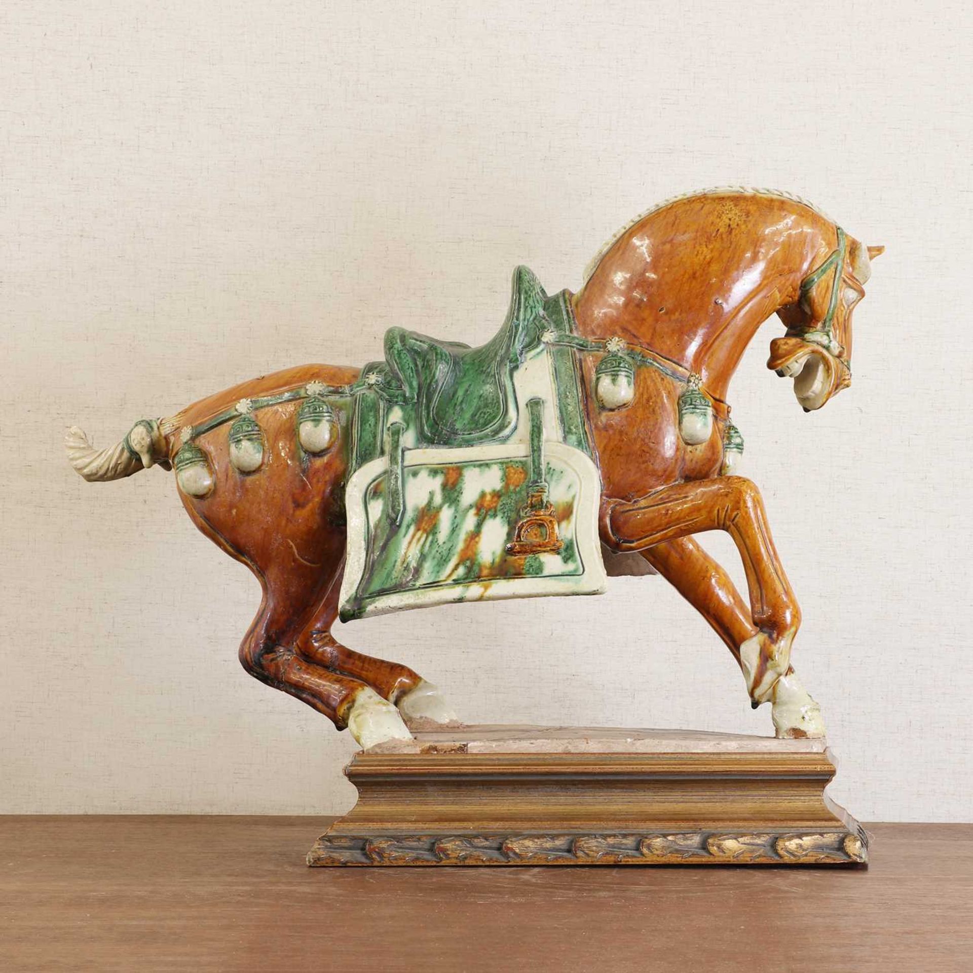 A Chinese sancai-glazed horse, - Image 6 of 14