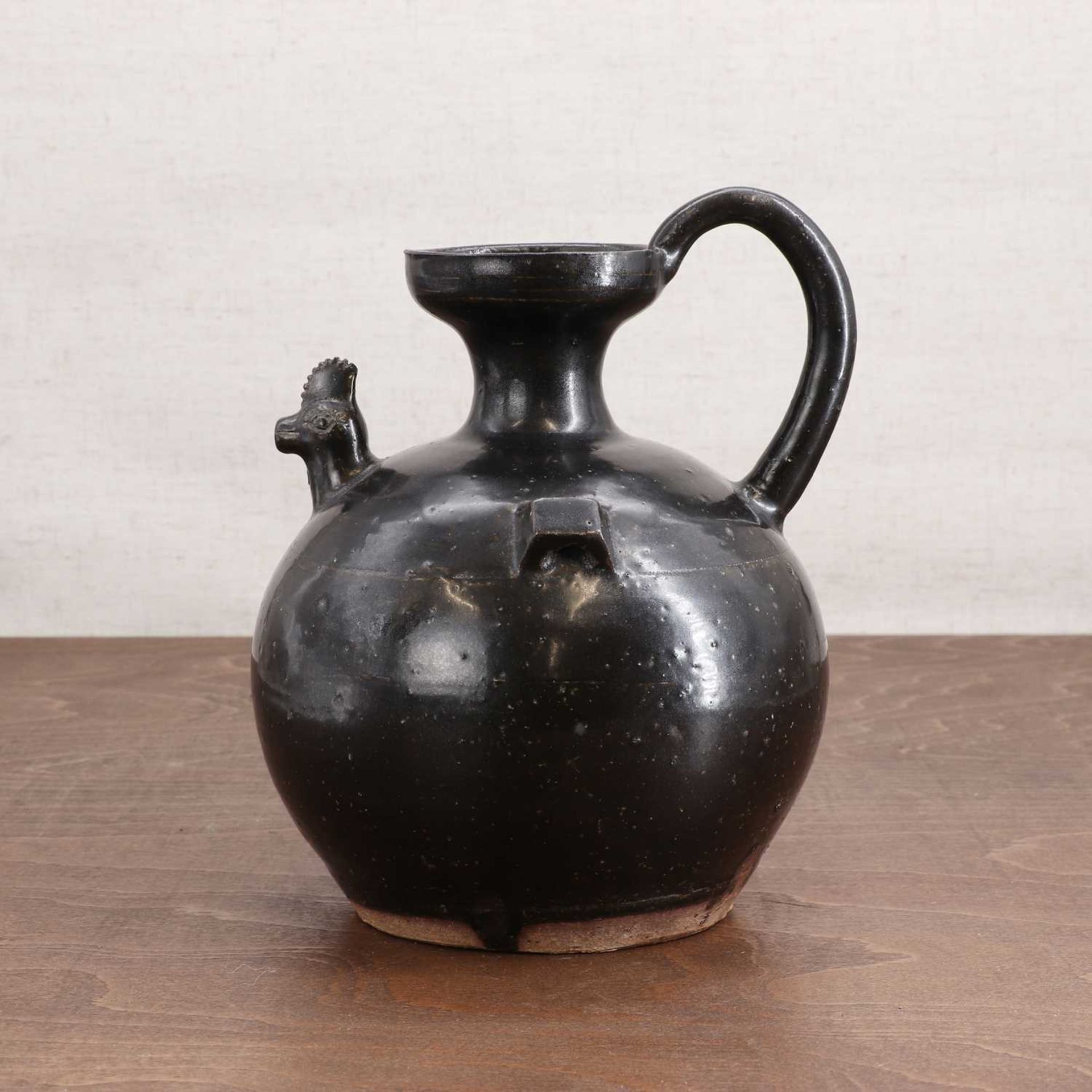 A Chinese black-glazed ewer, - Image 7 of 13