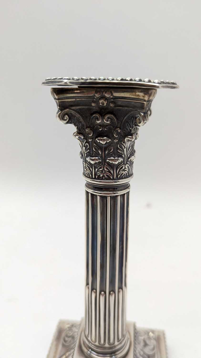 A pair of Victorian silver candlesticks - Image 18 of 24