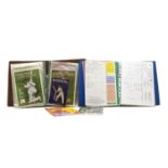 A collection of cricket programmes, souvenir books and almanacks,