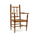 A Victorian miniature bamboo chair