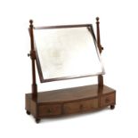 A Regency mahogany dressing table mirror