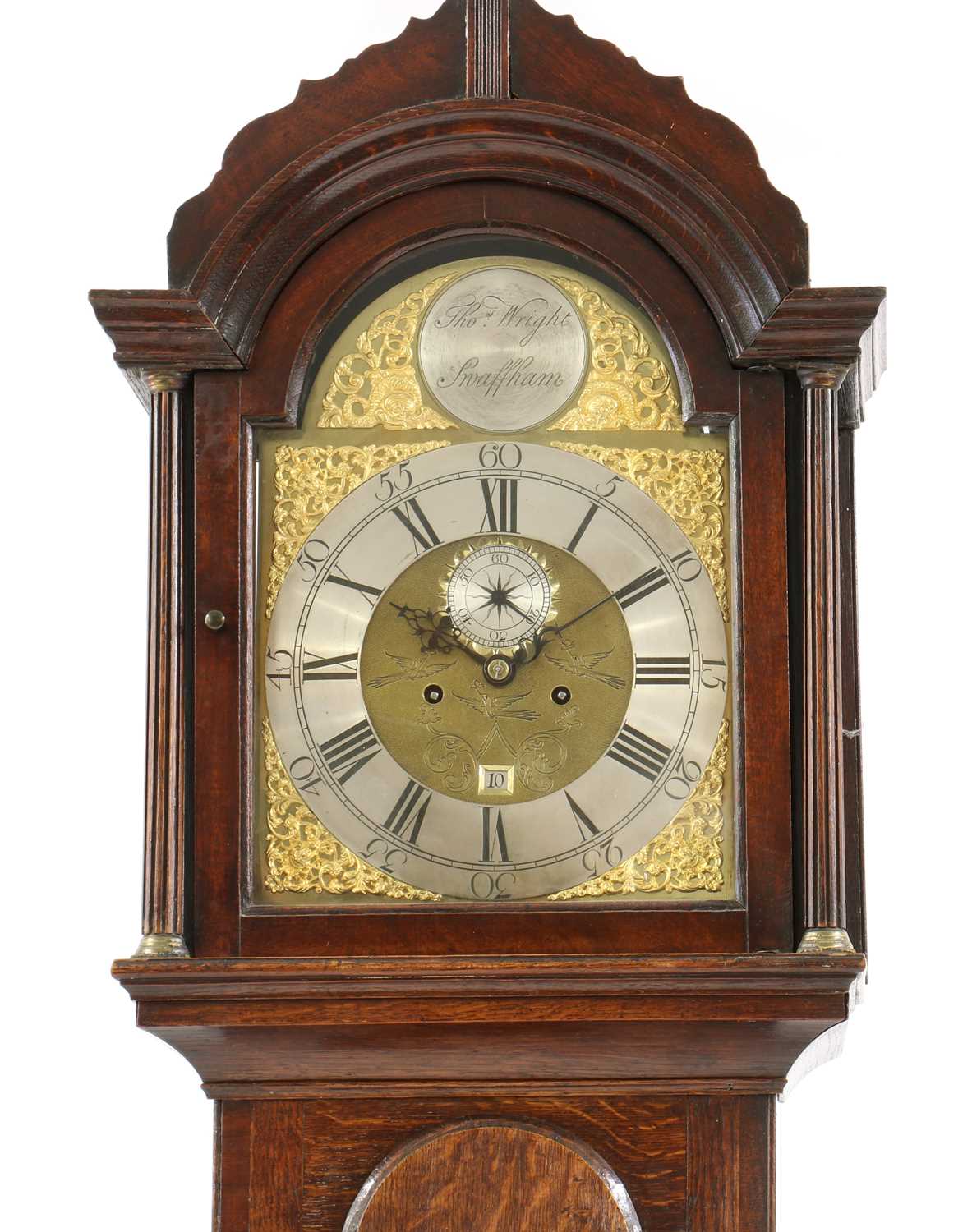 A George III oak longcase clock, - Image 4 of 4