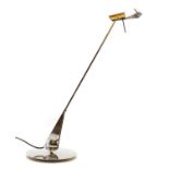 A Spanish chromed table lamp,