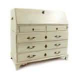 A Gustavian painted bureau,