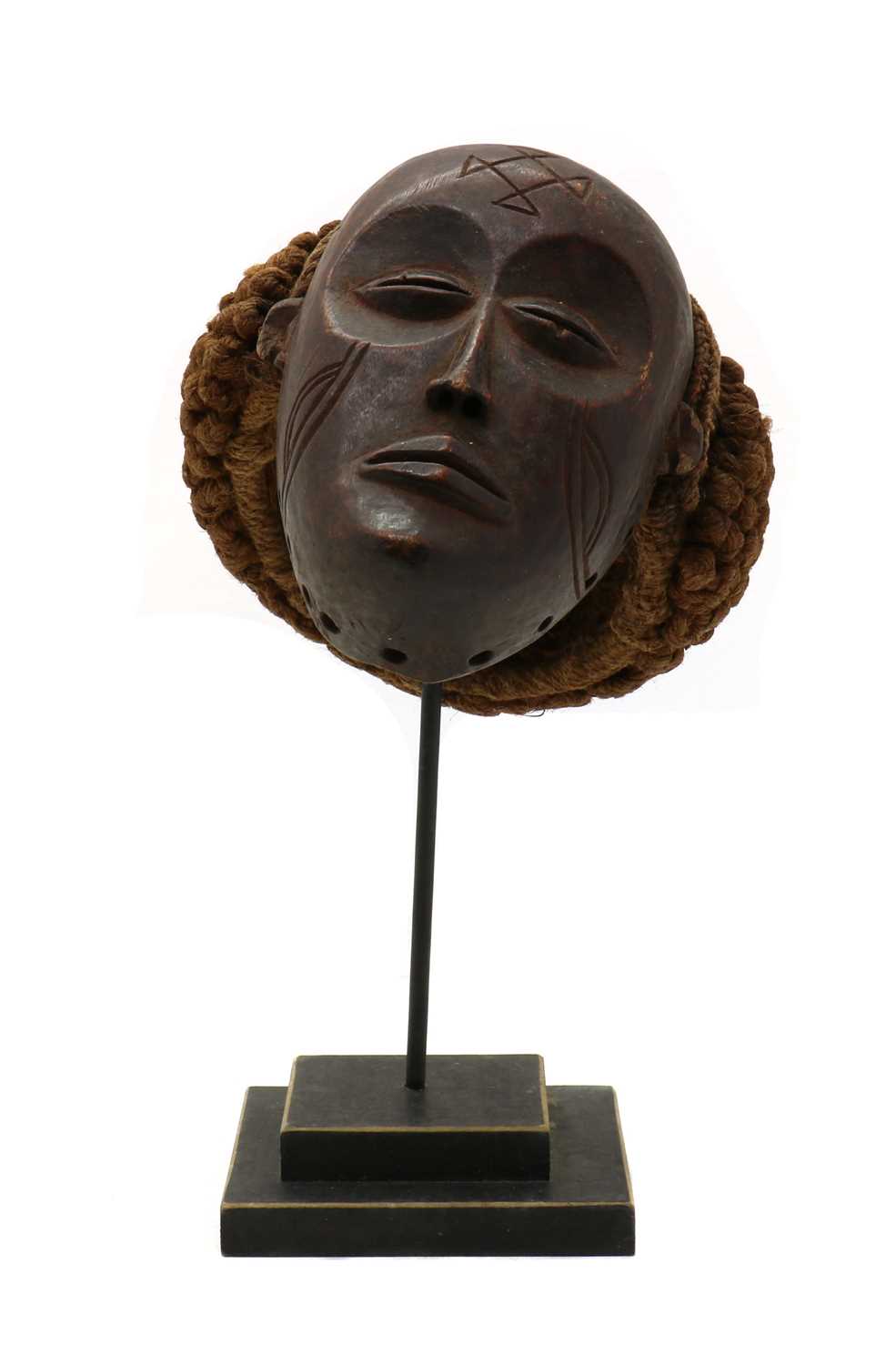 A carved wood Chokwe Pwo mask,