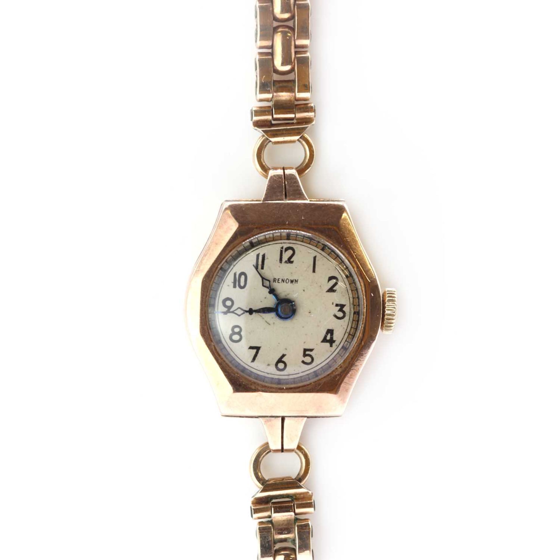 A ladies' 9ct gold Renown bracelet watch,