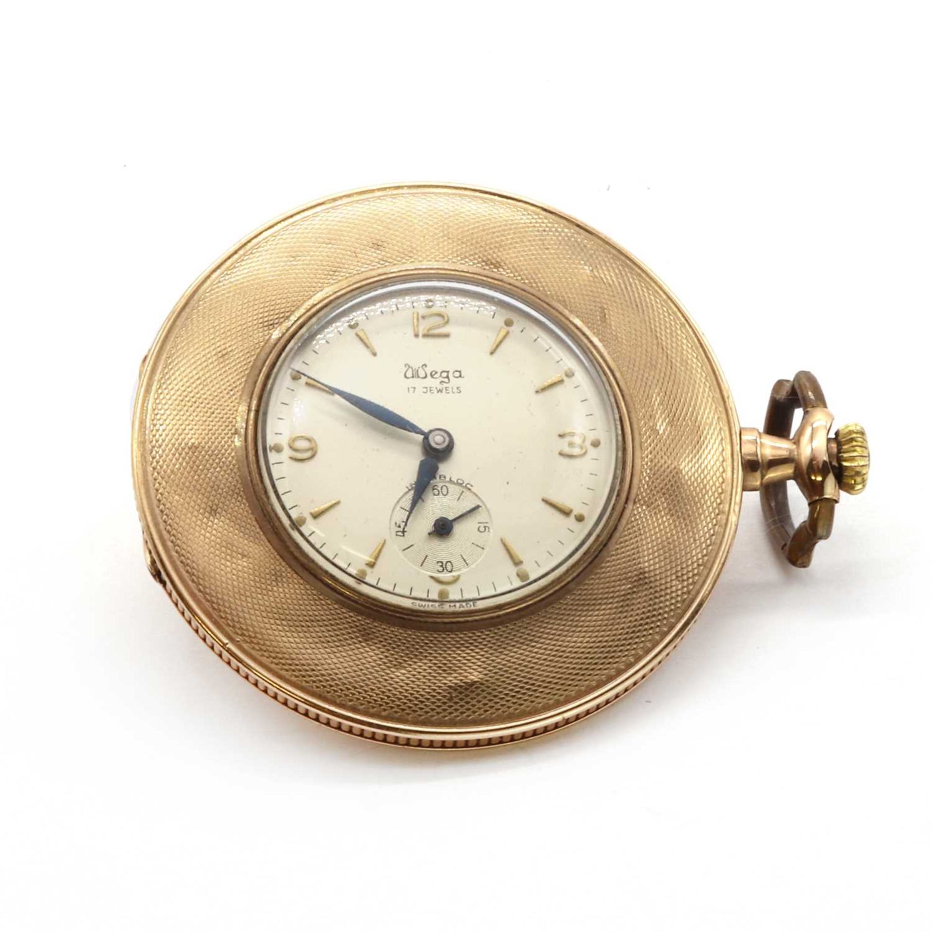 A 9ct gold open faced pocket watch,