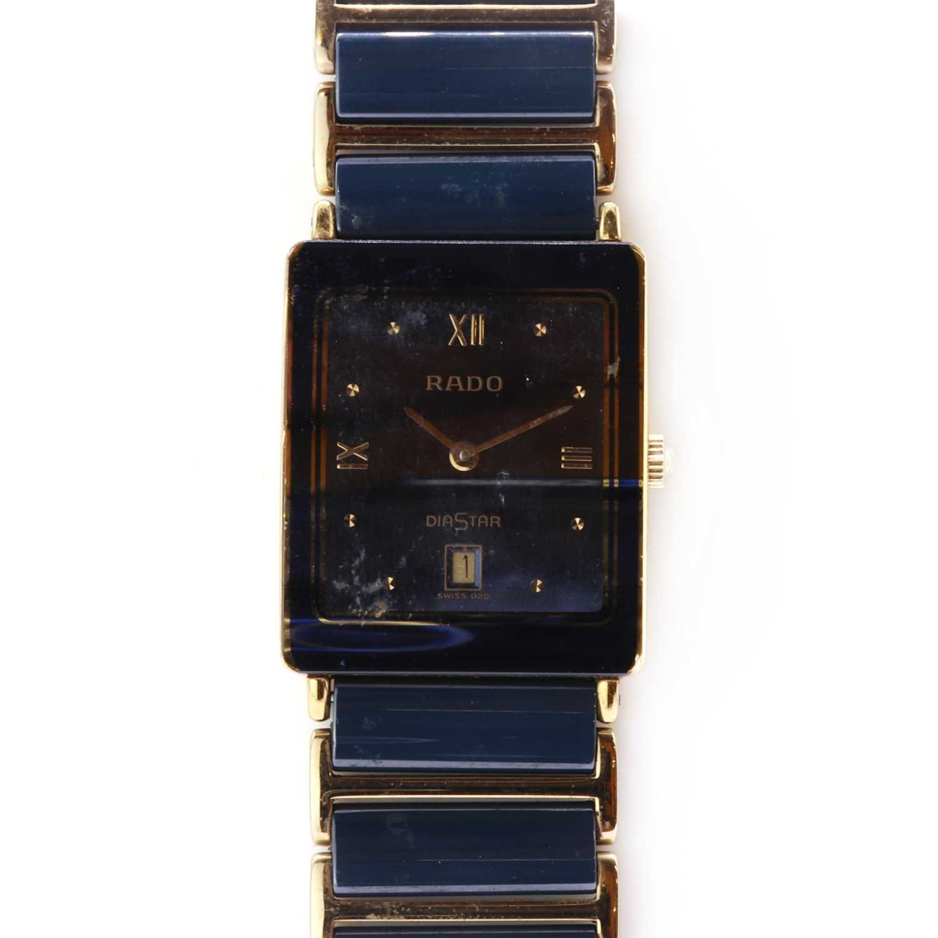 A ladies' ceramic Rado 'Diastar' quartz bracelet watch,