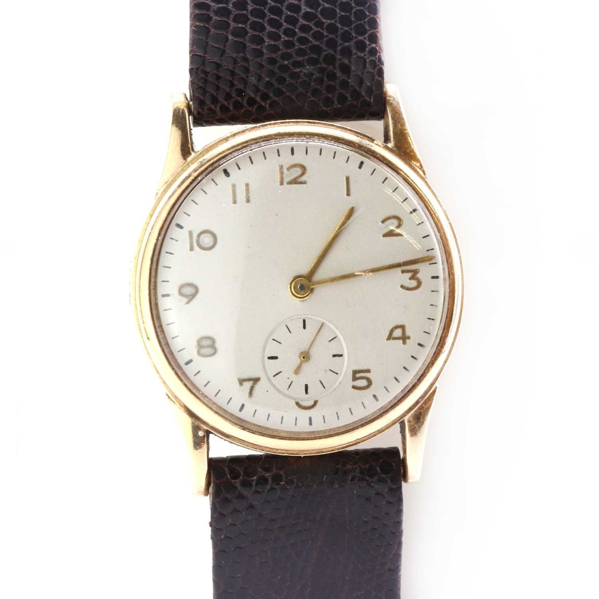 A 9ct gold mechanical wristwatch,