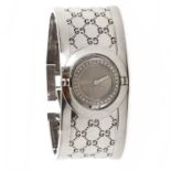 A ladies' stainless steel Gucci 'Twirl' quartz bracelet watch,