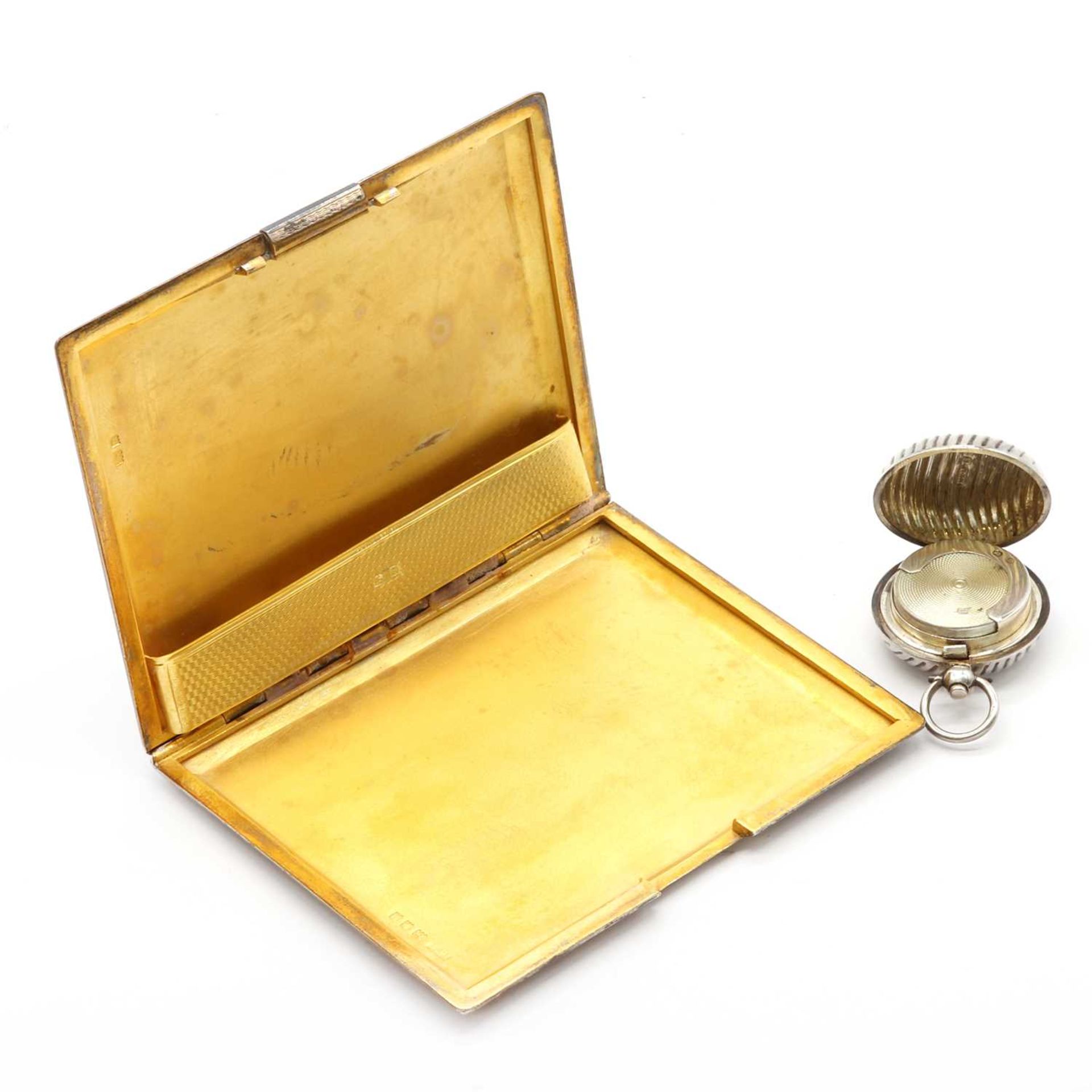 A late Victorian silver sprung sovereign case,