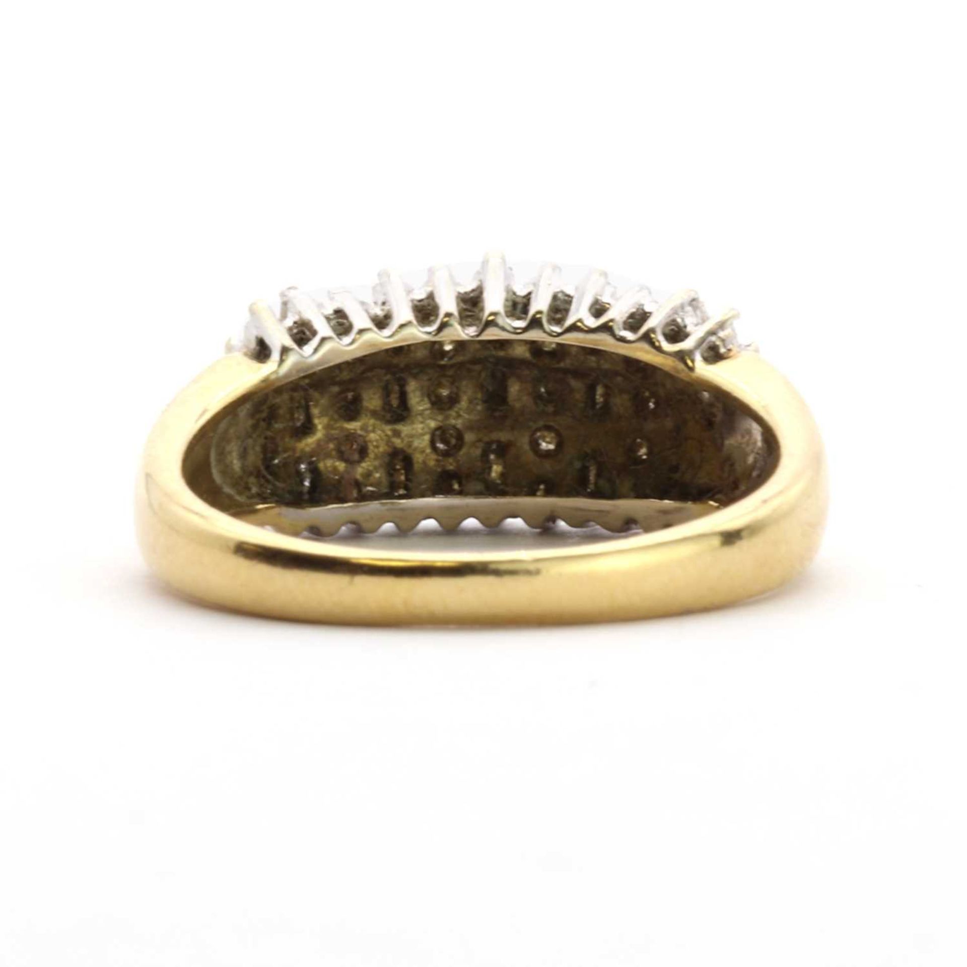 An 18ct gold diamond cluster ring, - Image 3 of 3