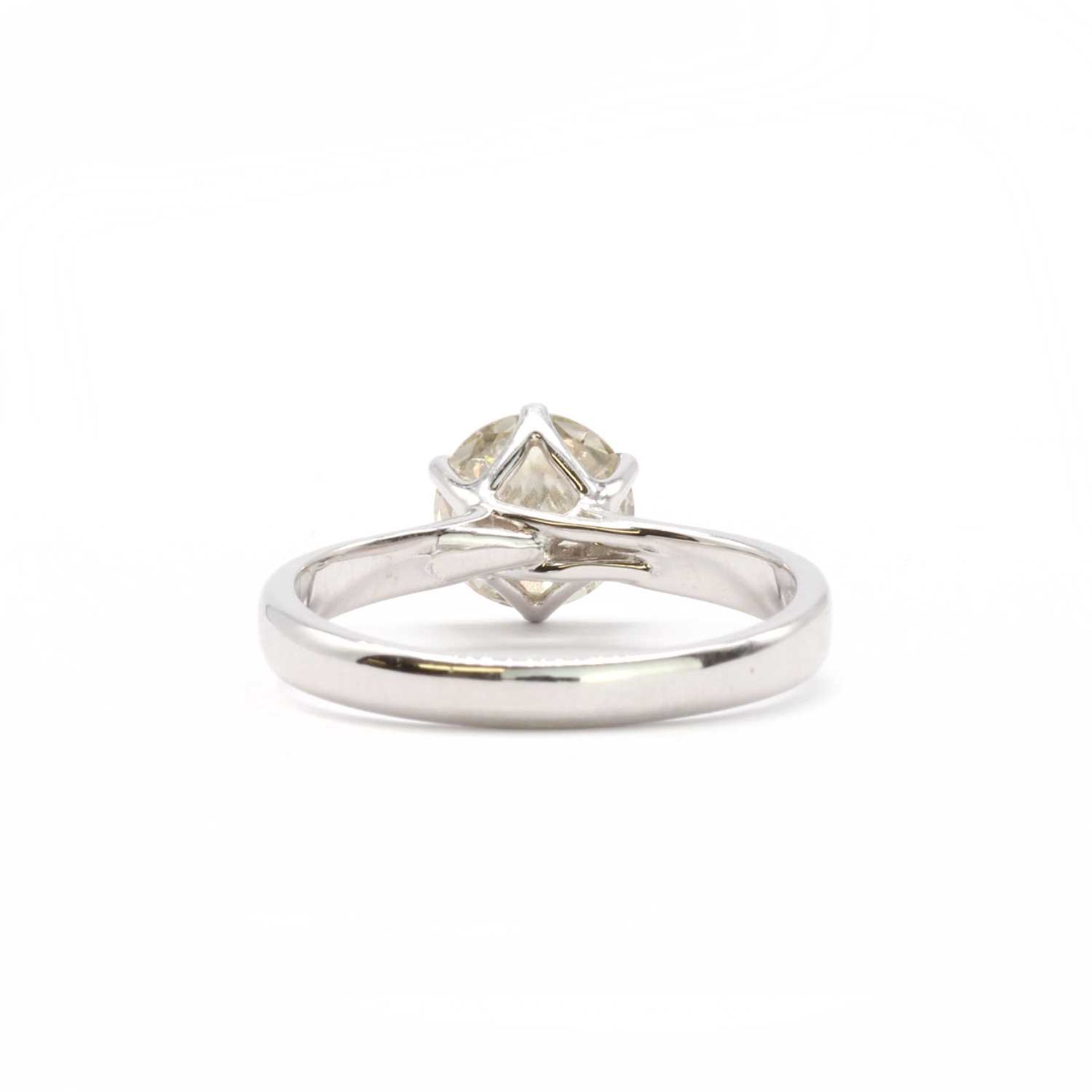 An 18ct white gold single stone diamond ring, - Image 3 of 3
