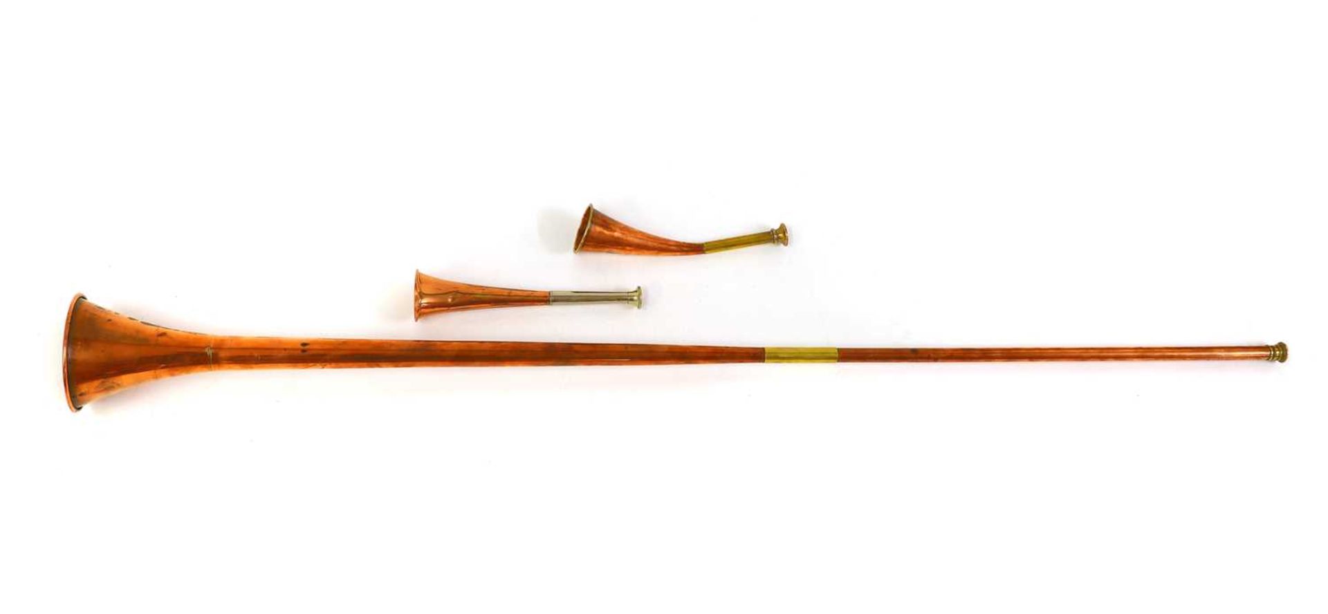 A Swaine & Adeney hunting horn,