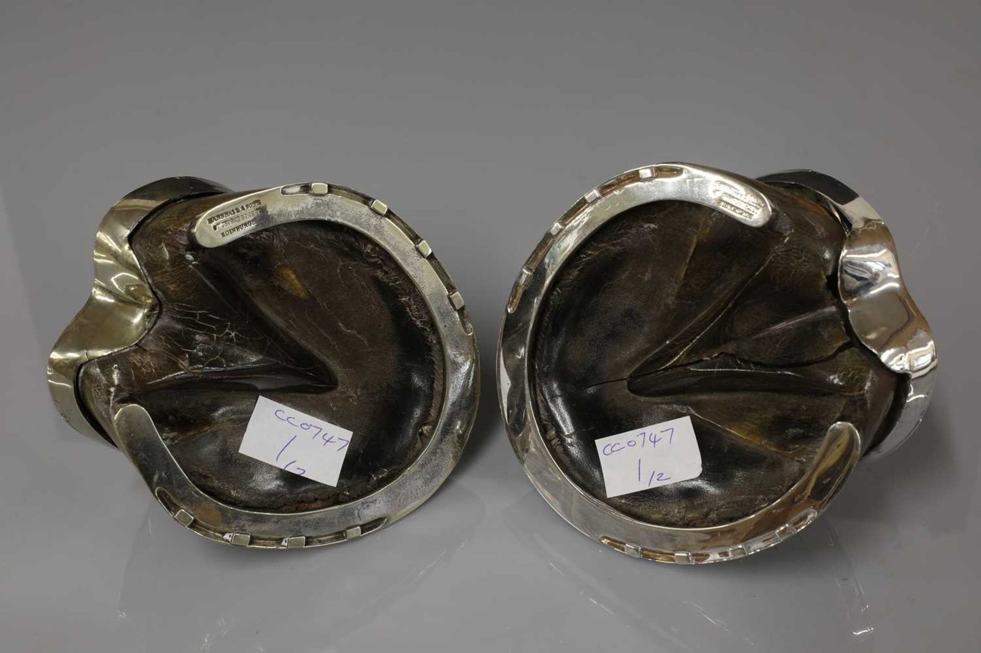 Two lapwing inkwells, c.1872 - Image 4 of 4