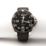 A gentlemen's stainless steel Longines 'HydroConquest' automatic strap watch,