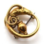 A Victorian archaeological revival gold brooch, c.1870, by Castellani,